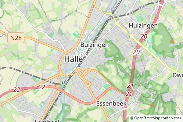 Mapa Buizingen