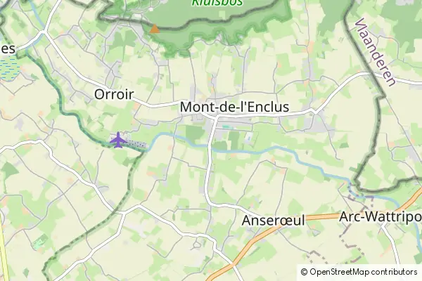 Mapa Mont-de-l'Enclus