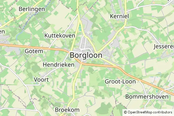 Mapa Borgloon