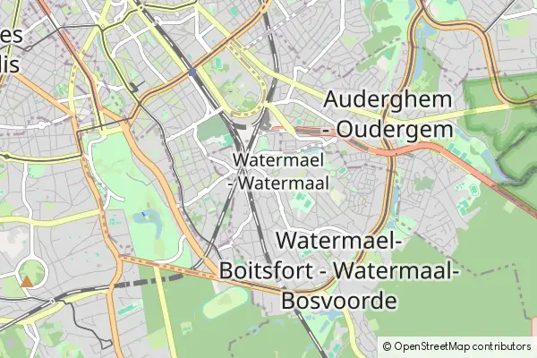 Mapa Watermael-Boitsfort