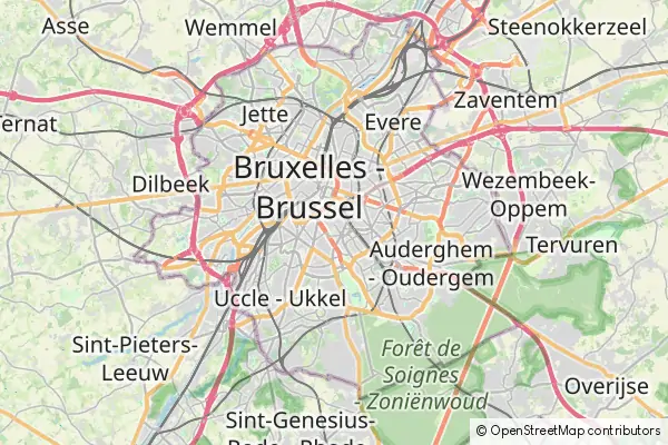 Mapa Ixelles