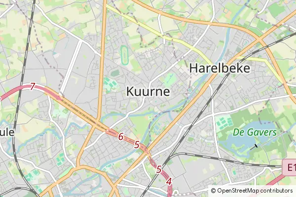 Mapa Kuurne