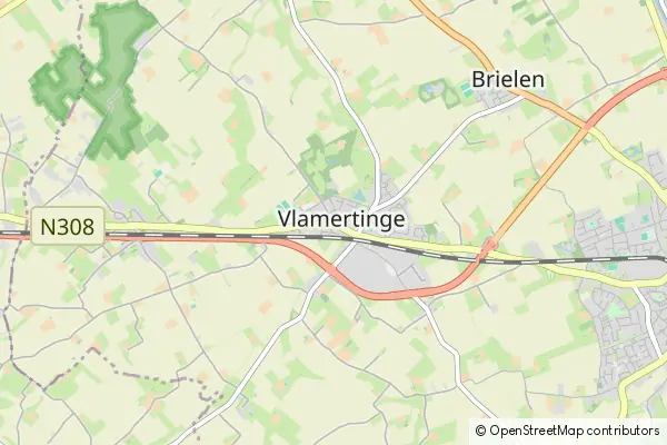 Mapa Vlamertinge