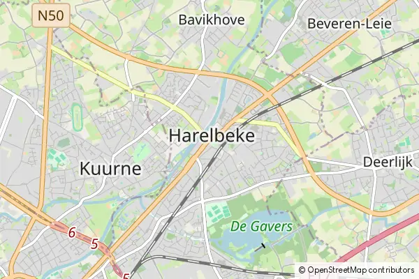 Mapa Harelbeke