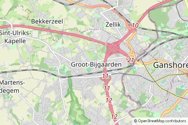 Mapa Groot-Bijgaarden