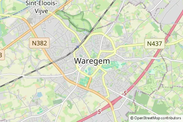 Mapa Waregem