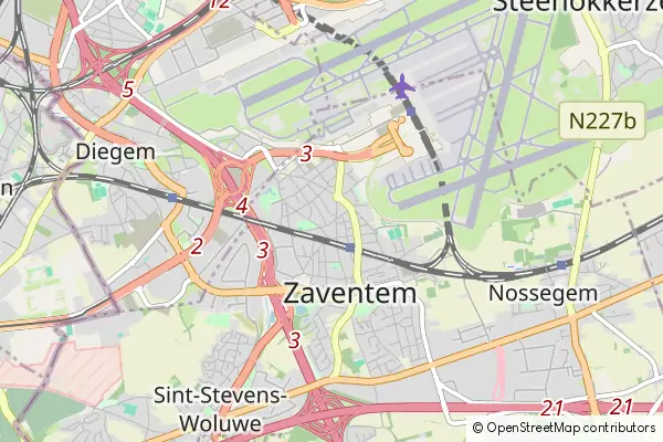 Mapa Zaventem