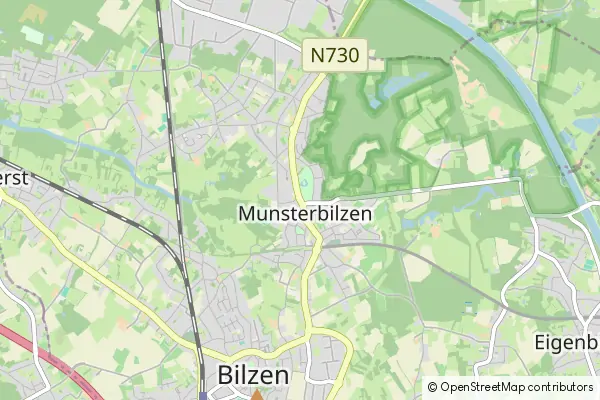 Mapa Munsterbilzen