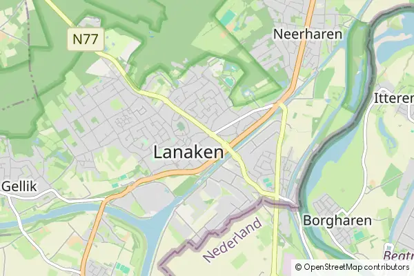 Mapa Lanaken