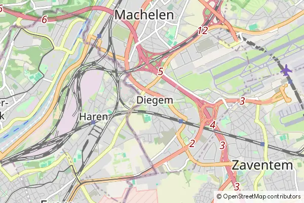 Mapa Diegem