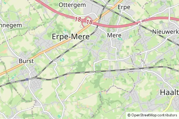 Mapa Erpe-Mere