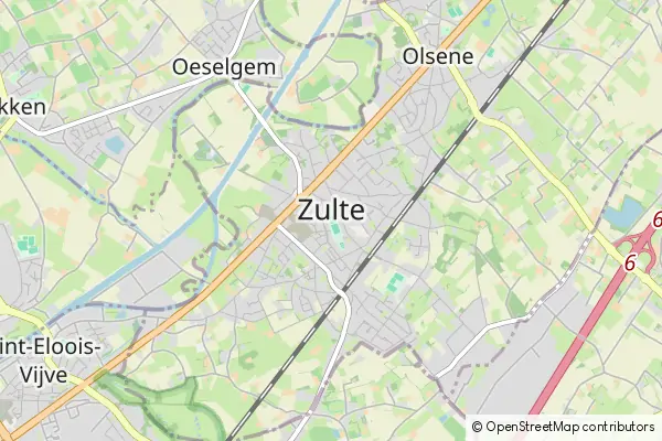 Mapa Zulte