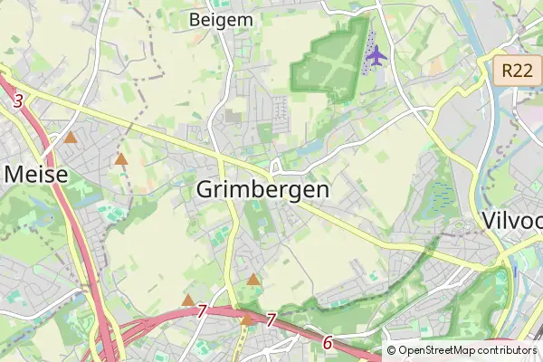 Mapa Grimbergen