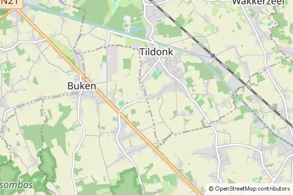 Mapa Tildonk