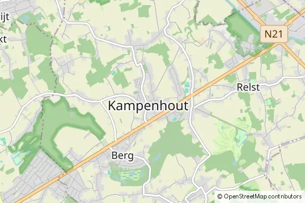 Mapa Kampenhout