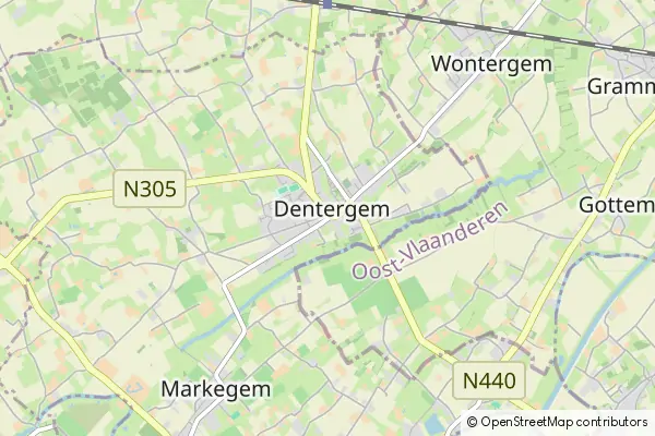 Mapa Dentergem