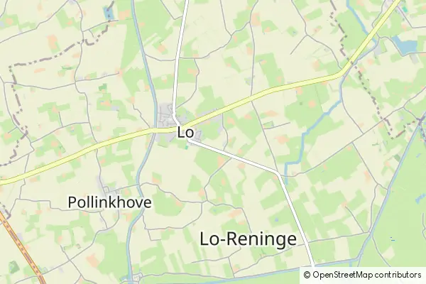 Mapa Lo-Reninge