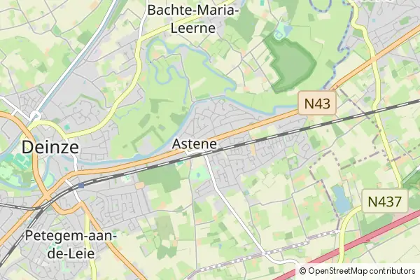 Mapa Astene