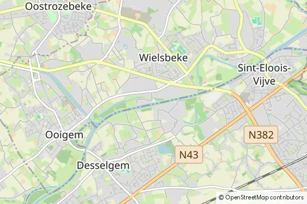 Mapa Wielsbeke