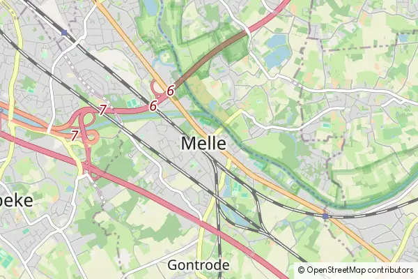 Mapa Melle