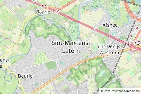 Mapa Sint-Martens-Latem