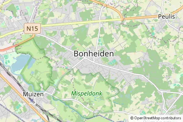 Mapa Bonheiden