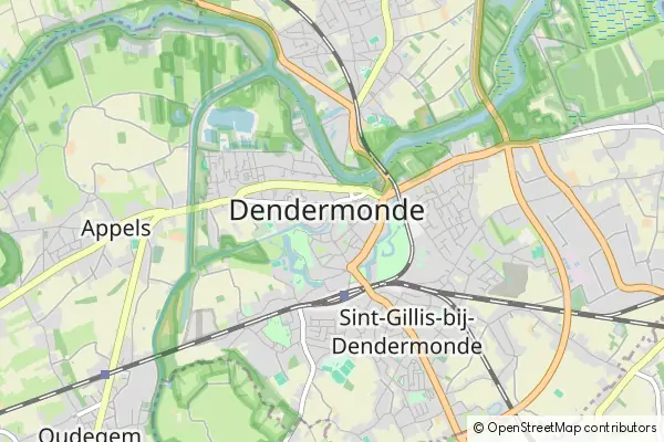 Mapa Dendermonde