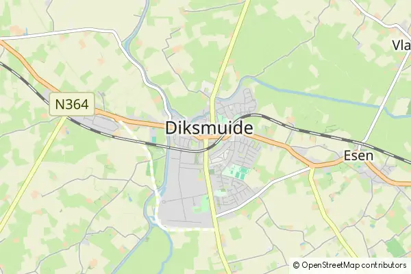 Mapa Diksmuide