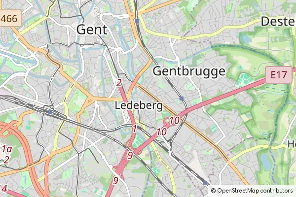 Mapa Ledeberg