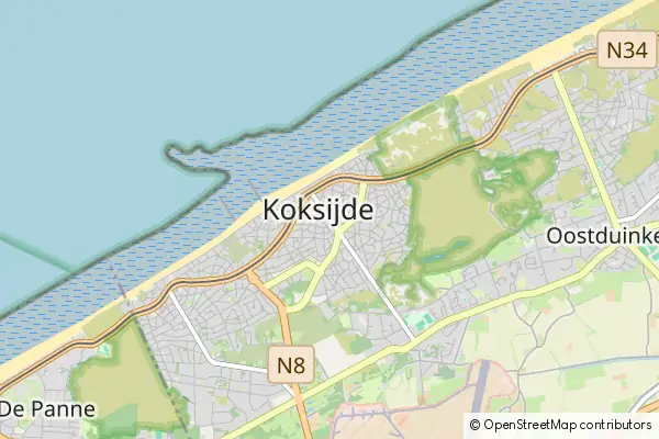 Mapa Koksijde