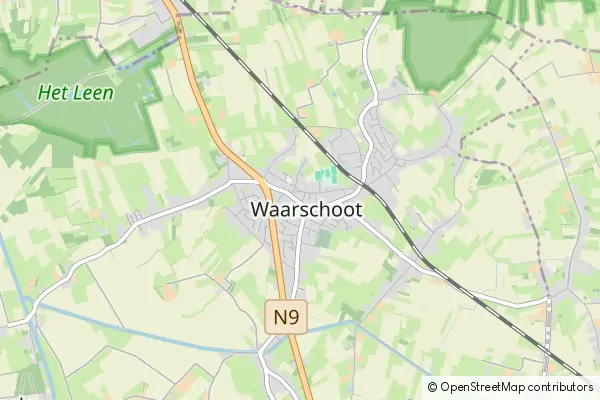 Mapa Waarschoot