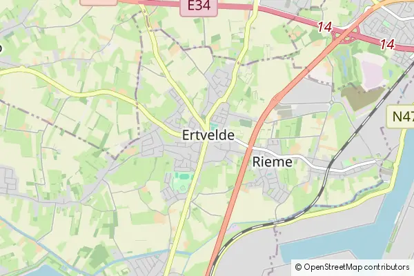 Mapa Ertvelde