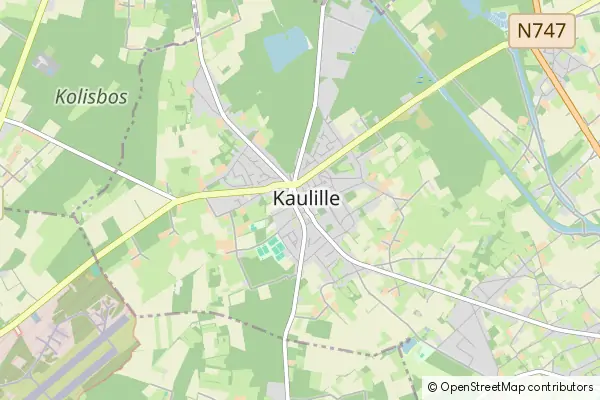 Mapa Kaulille