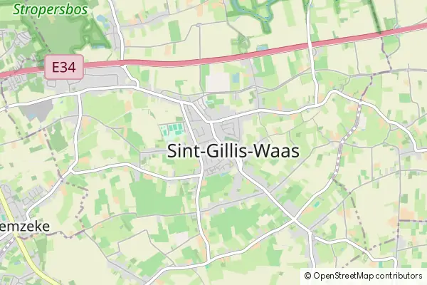 Mapa Sint-Gillis-Waas