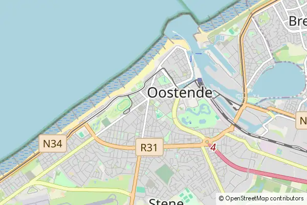 Mapa Ostenda