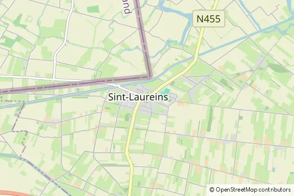 Mapa Sint-Laureins