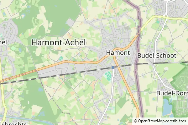 Mapa Hamont-Achel