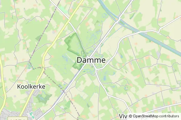 Mapa Damme