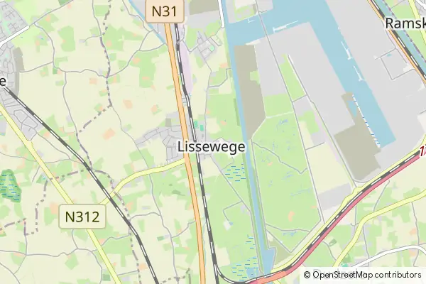 Mapa Lissewege