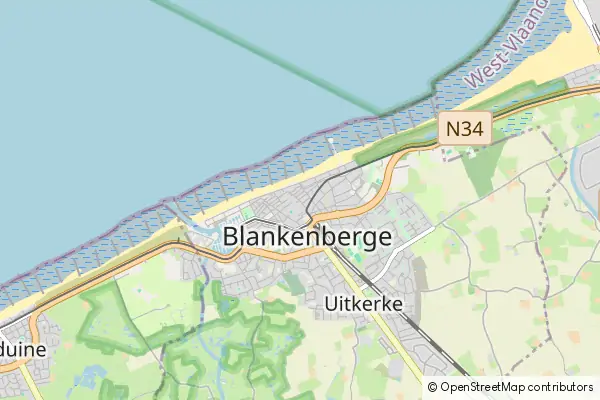 Mapa Blankenberge