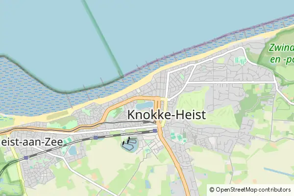 Mapa Knokke-Heist