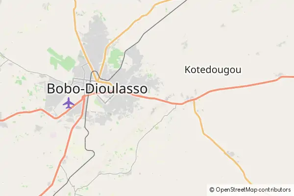 Mapa: Bobo-Dioulasso • © OpenStreetMap contributors Mapa Bobo-Dioulasso