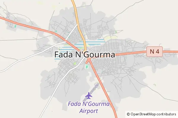 Mapa Fada N'gourma