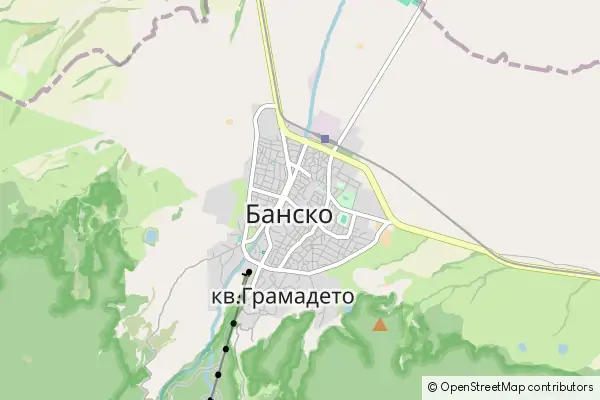 Mapa Bansko