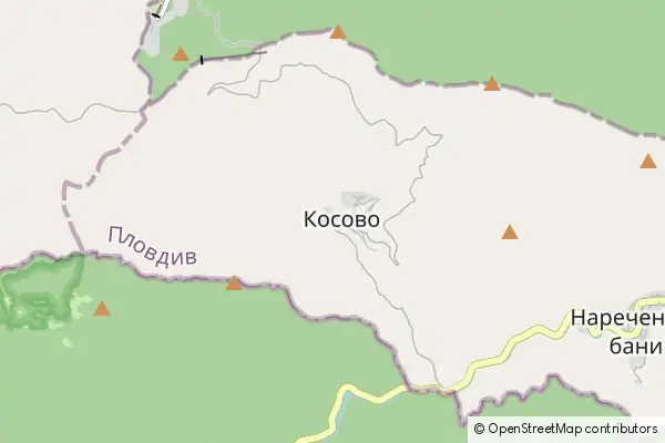 Mapa Kosowo