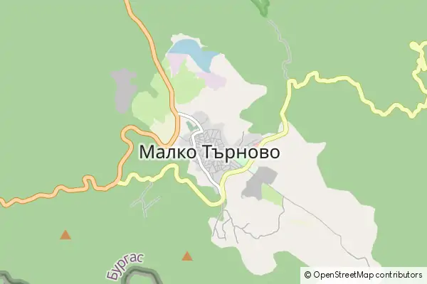 Mapa Malko Tarnovo