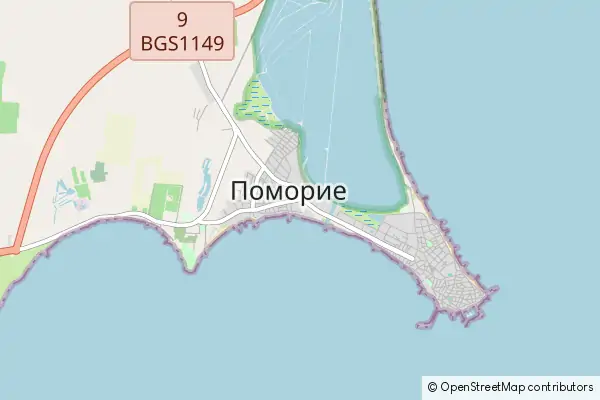 Mapa Pomorie