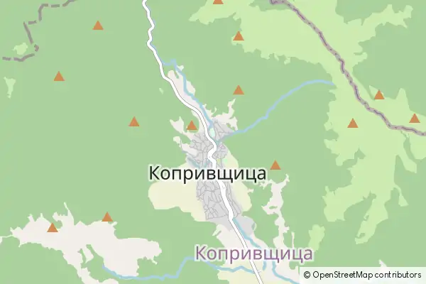 Mapa Kopriwsztica