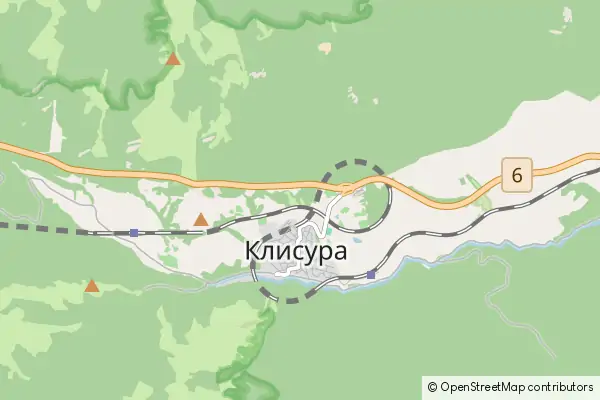 Mapa Klisura