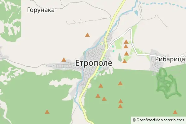 Mapa Etropole